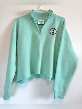 East Coast Lifestyle Mint Half-Zip Pullover